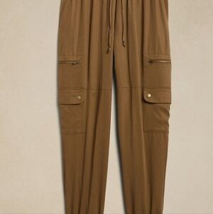 Banana Republic Woman Tan Cargo Jogger